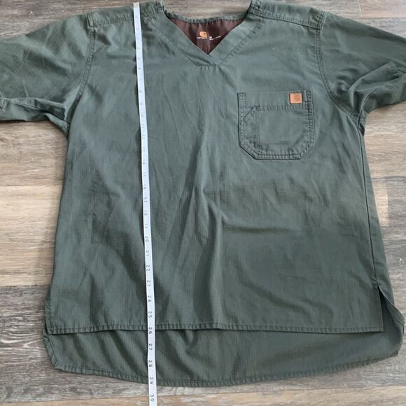 Carhartt scrub top olive green color size medium - Picture 7 of 10